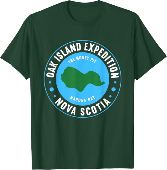 Oak Island Expedition Nova Scotia The Money Pit Mahone Bay T-Shirt - T-Shirt | Forest