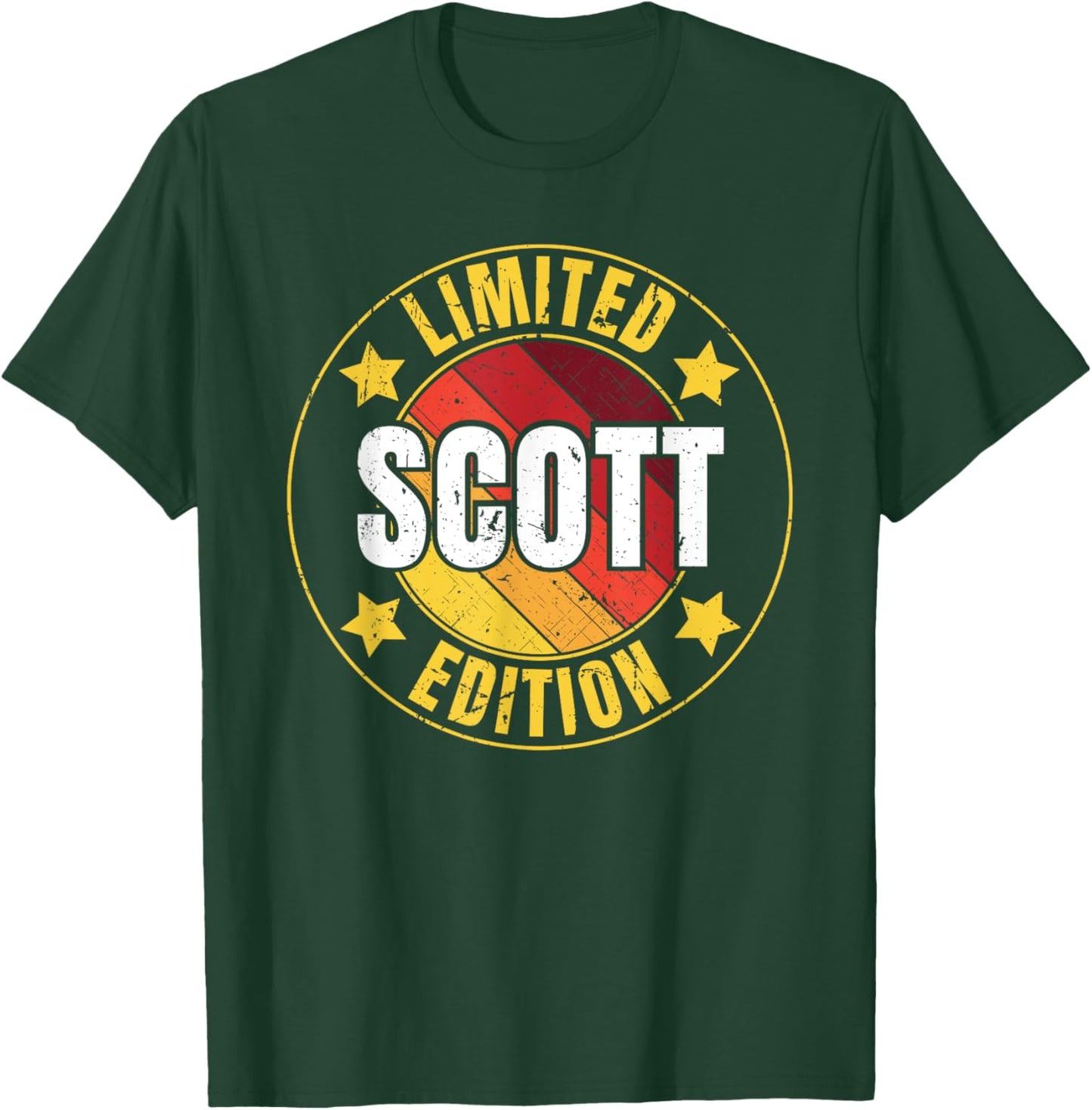 Scott Name Limited Edition Personalized Birthday Retro T-Shirt - T-Shirt | Forest