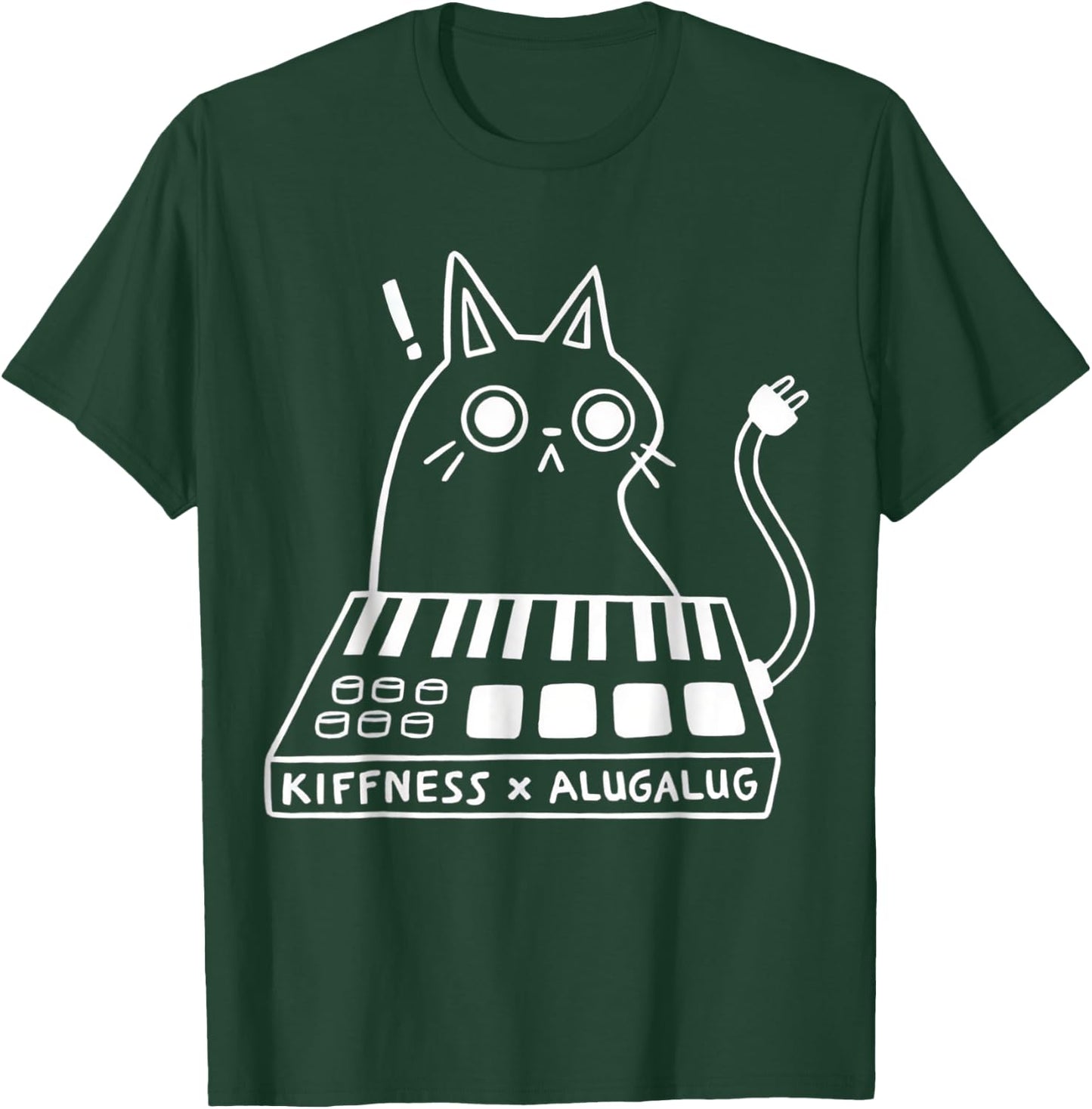 Cat Kiffness X Alugalug Men Women T-Shirt - T-Shirt | Forest