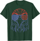 American Bald Eagle USA Flag 4th of July Eagle USA T-Shirt - T-Shirt | Forest