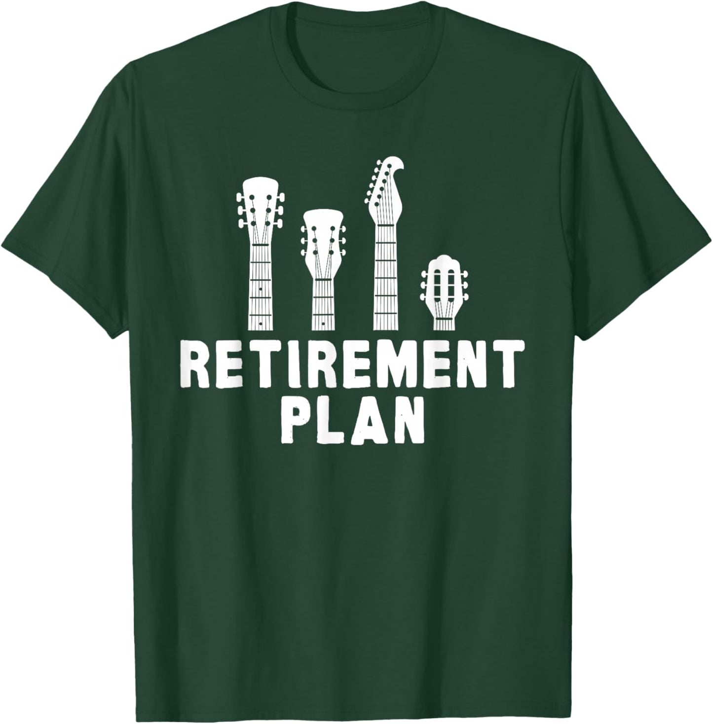 Guitar Band Retirement Plan Musik CD & Vinyl Vintage T-Shirt - T-Shirt | Forest