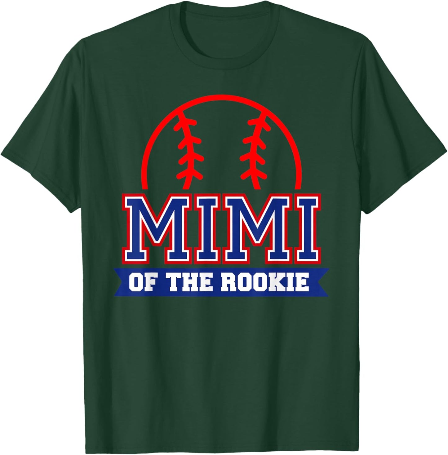 Mimi of Rookie 1st Birthday Baseball Theme Matching Party T-Shirt - T-Shirt | Forest