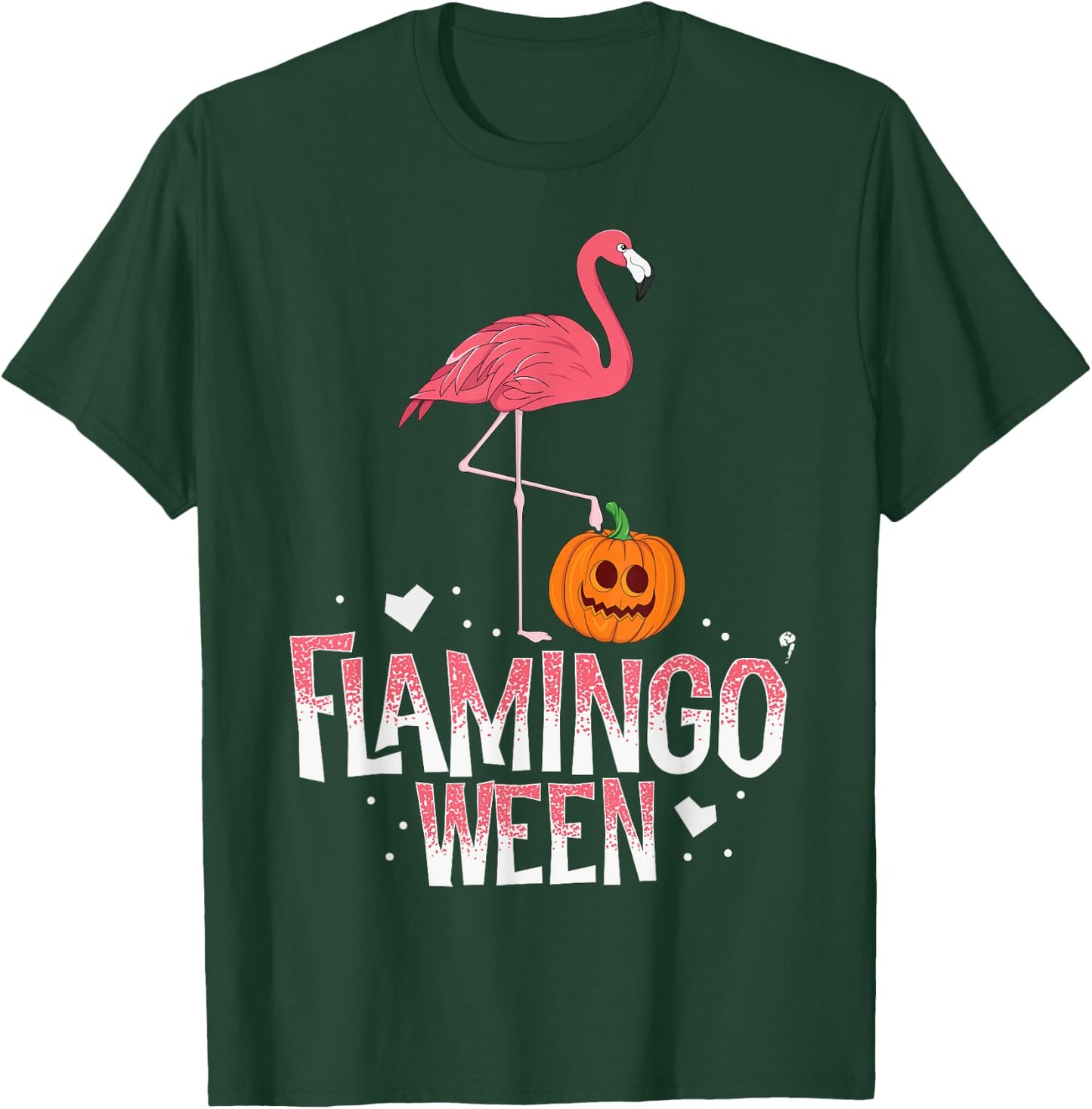 Flamingoween Halloween Flamingo Trick Treat Outfit Costume T-Shirt - T-Shirt | Forest