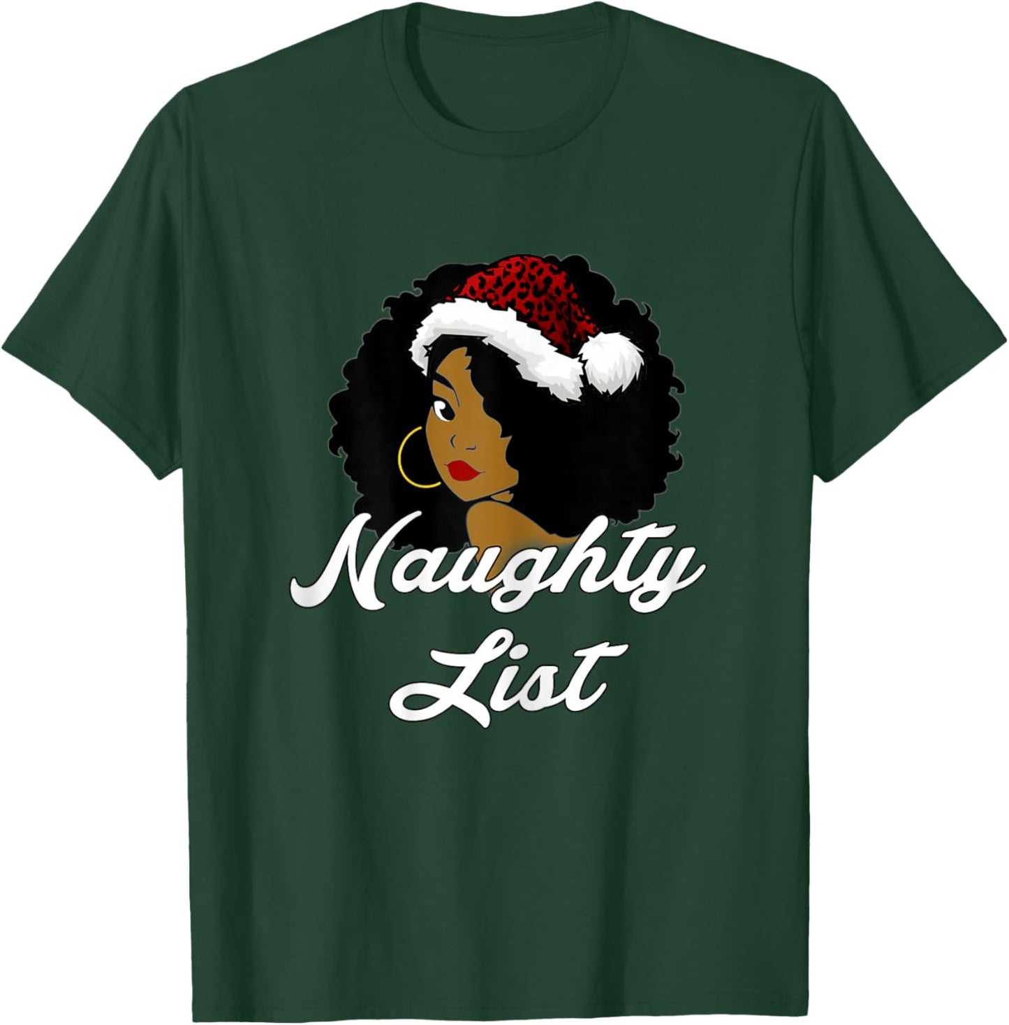 Stylish African American Christmas Top | Christmas T-Shirt - T-Shirt | Forest