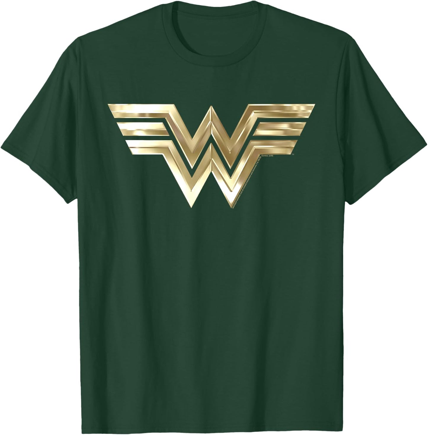 Kids DC Comics Wonder Woman 1984 Gold Logo T-Shirt - T-Shirt | Forest