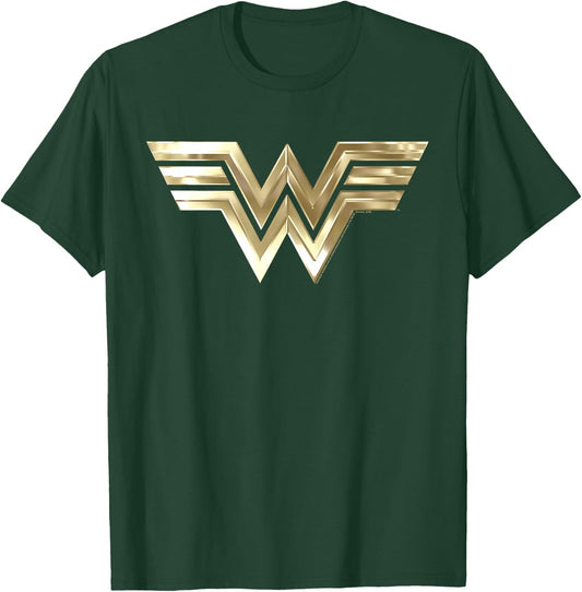 Kids DC Comics Wonder Woman 1984 Gold Logo T-Shirt - T-Shirt | Forest
