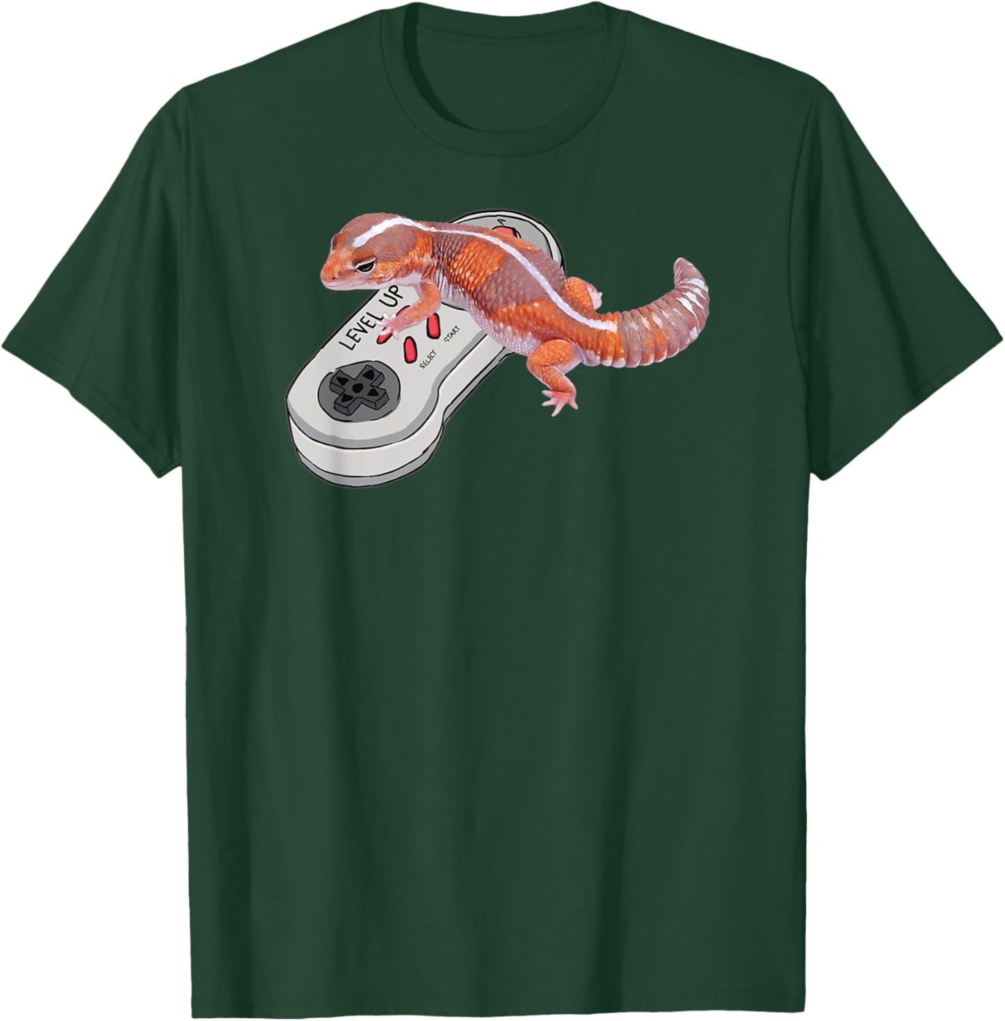 African fat tail gecko Playing Video Game Fat-tail gecko T-Shirt - T-Shirt | Forest