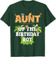 Aunt Of The Birthday Boy Zoo Theme Animal Party T-Shirt - T-Shirt | Forest