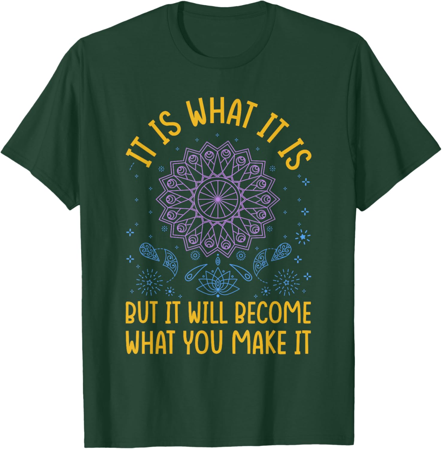 It Is What It Is But It Will Become What You Make It T-Shirt - T-Shirt | Forest