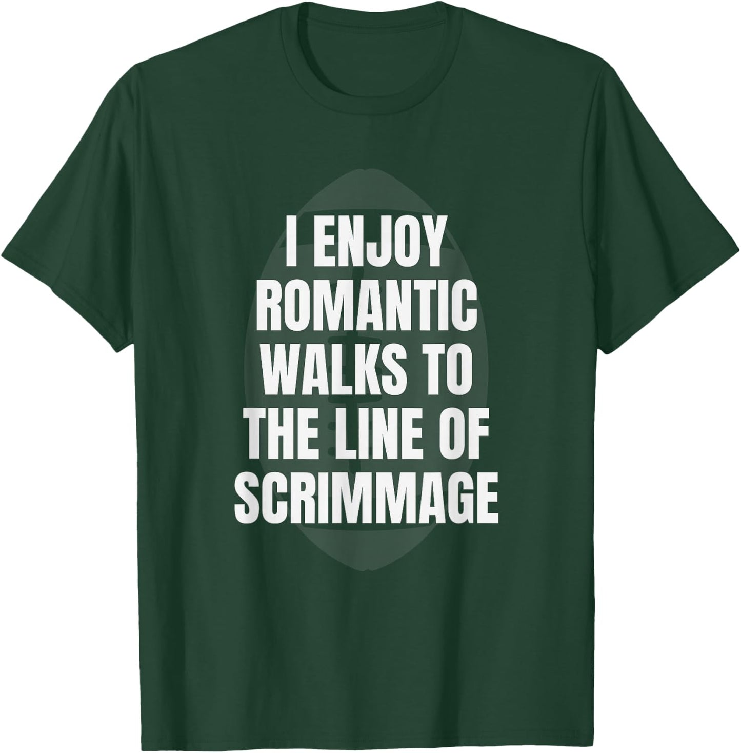 Offensive Lineman Joke Funny Football O Line of Scrimmage T-Shirt - T-Shirt | Forest