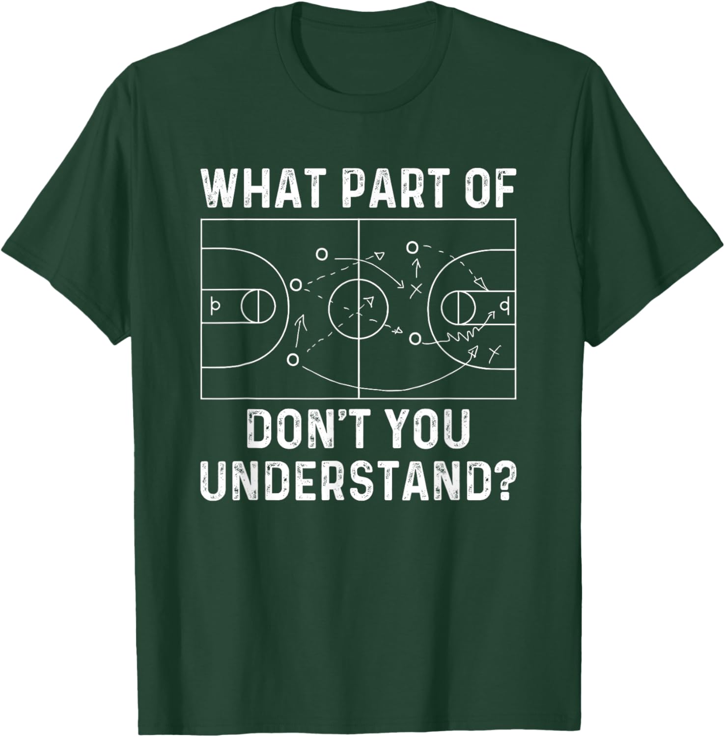 Basketball Coach Funny What Part Of Don't You Understand T-Shirt - T-Shirt | Forest