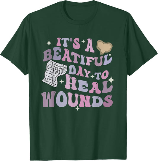 Retro Wound Care Nurse Ostomy Nurse WOC Nurse Practitioner T-Shirt - T-Shirt | Forest