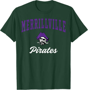 Merrillville High School Pirates C3 T-Shirt - T-Shirt | Forest