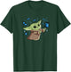 Star Wars The Mandalorian The Child with Blue Butterflies T-Shirt - T-Shirt | Forest