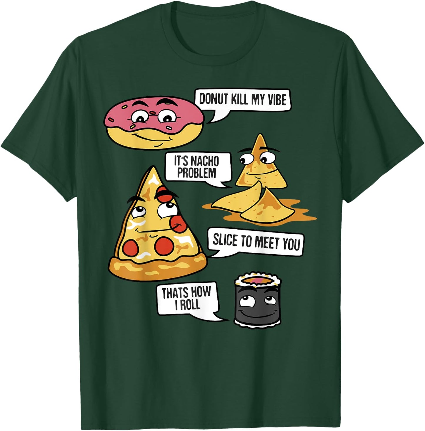 Food Fight Puns T-Shirt - T-Shirt | Forest