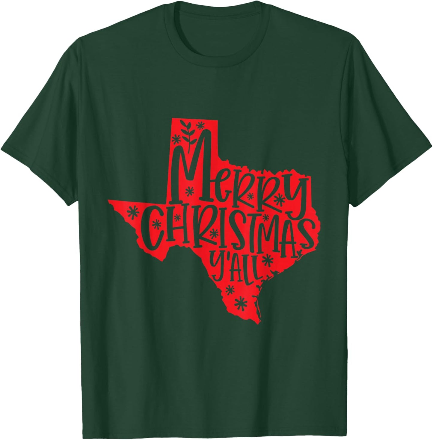 Merry Christmas Texas T-Shirt - T-Shirt | Forest
