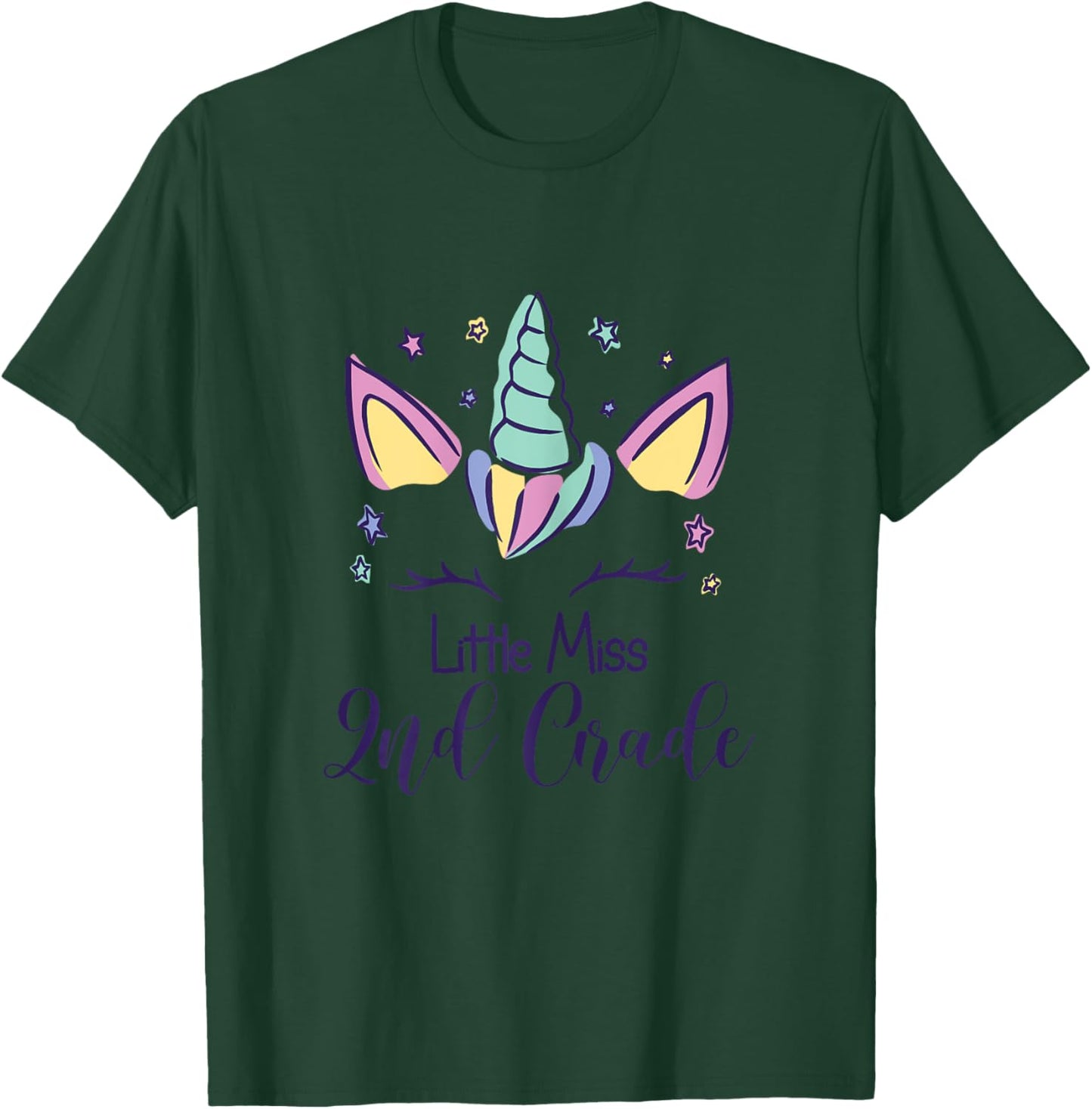 Second Grade 2025 Little Miss Second Grade T-Shirt - T-Shirt | Forest