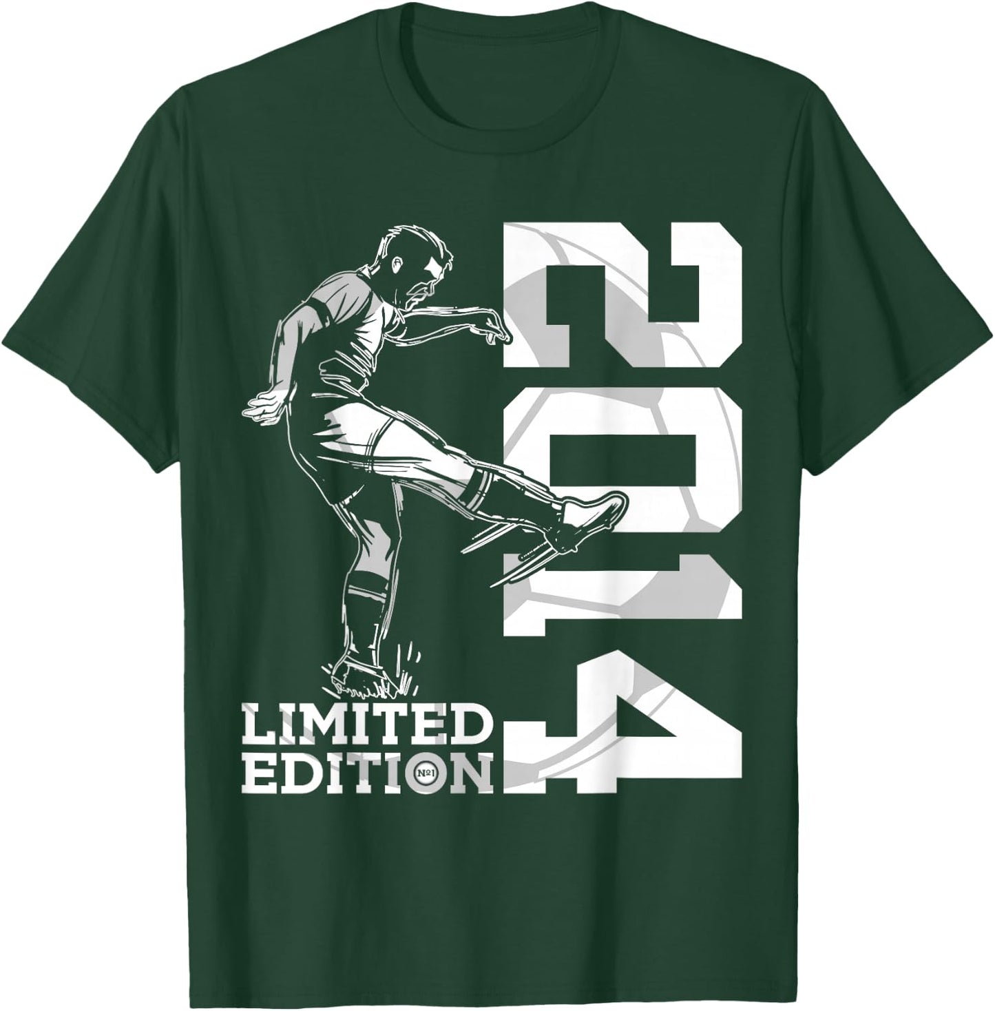 Limited Edition 2014 11 Years Football 11th Birthday T-Shirt - T-Shirt | Forest