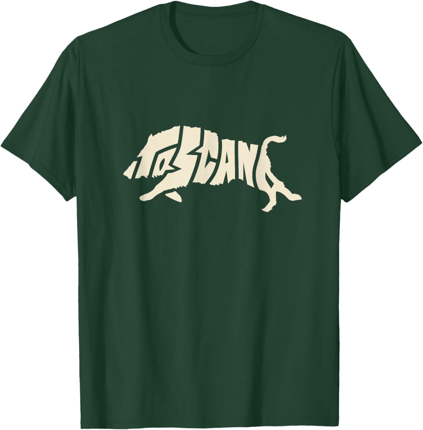 Tuscany Wild Boar Toscana Word Art Animal - Italy Souvenir T-Shirt - T-Shirt | Forest