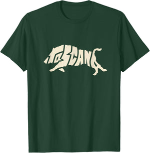 Tuscany Wild Boar Toscana Word Art Animal - Italy Souvenir T-Shirt - T-Shirt | Forest