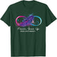 Thyroid Cancer Awareness Survivor Ribbon Strong Family T-Shirt - T-Shirt | Forest