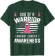 Son Of A Warrior Breast Cancer Awareness Son T-Shirt - T-Shirt | Forest