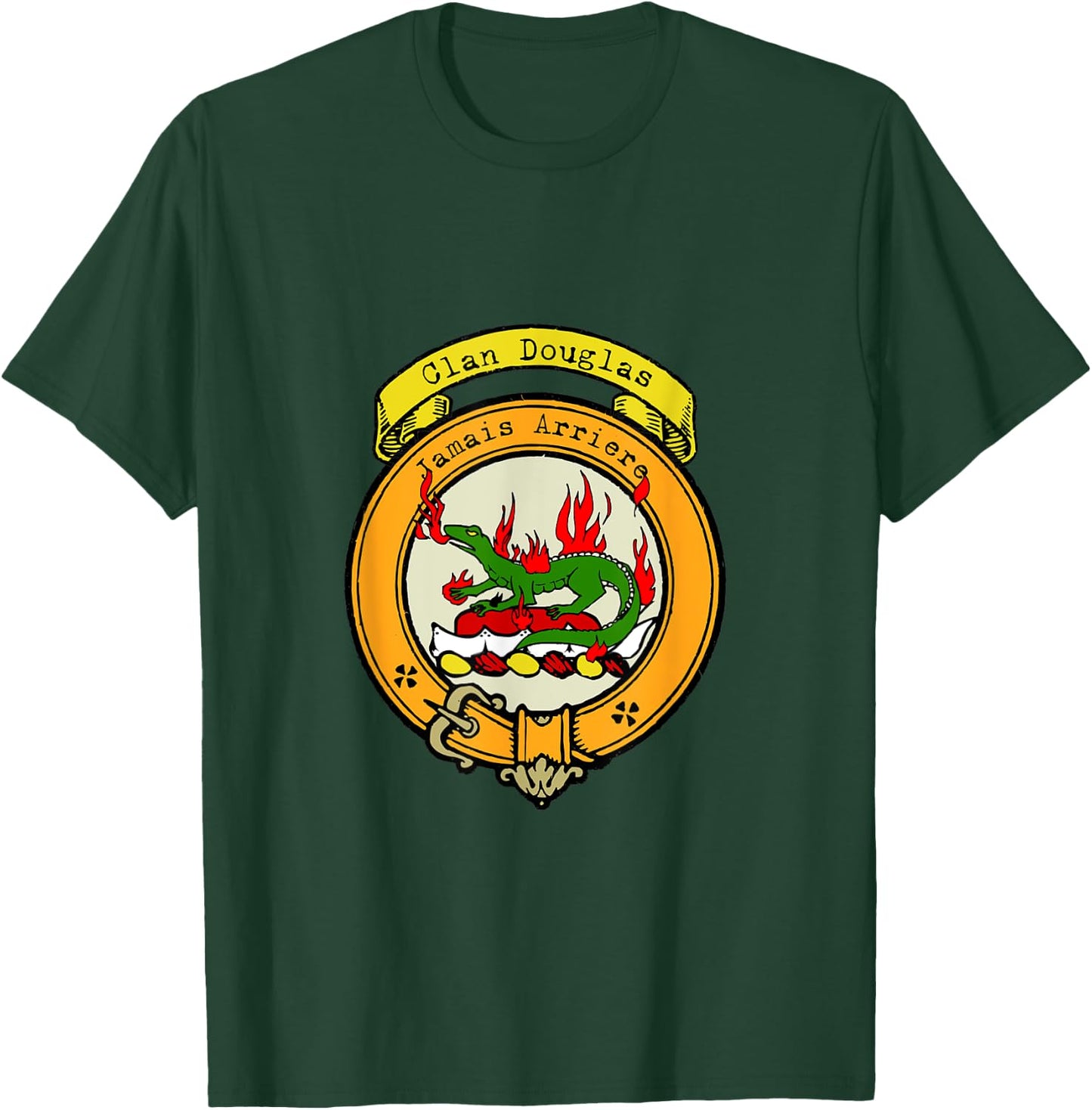 Clan Douglas Scottish Crest T-Shirt - T-Shirt | Forest