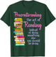 Funny Procrastination Book Reader Design T-Shirt - T-Shirt | Forest
