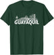 Guayaquil Ecuador City Skyline Silhouette Outline Sketch T-Shirt - T-Shirt | Forest