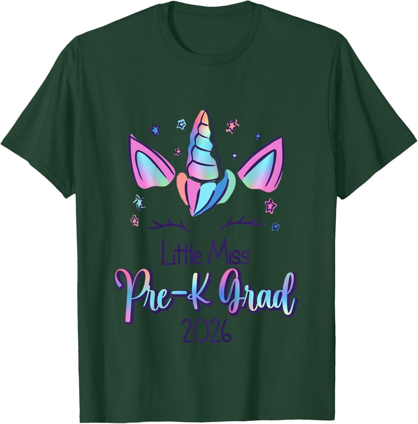 Pre-K Grad 2026 Unicorn Prek Grad Preschool Graduation 2026 T-Shirt - T-Shirt | Forest