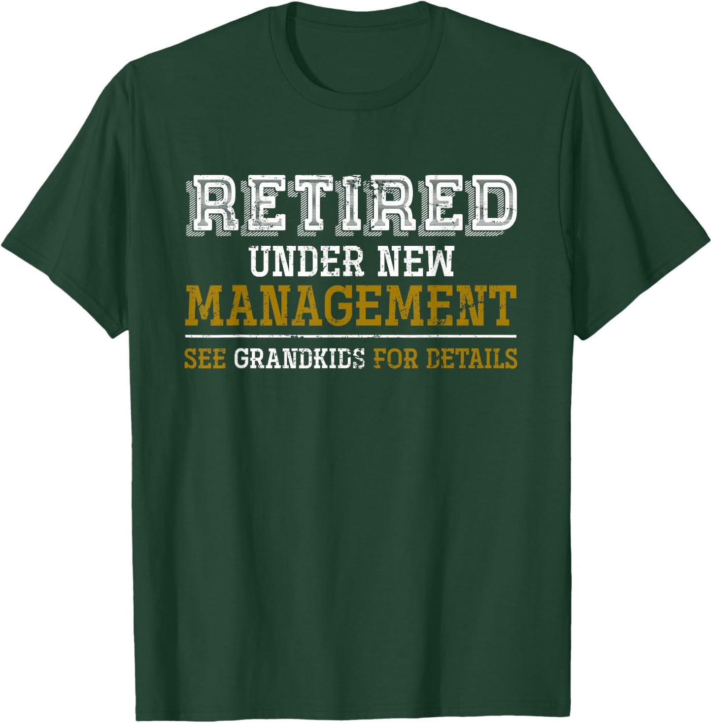 Funny Grandkids Grandpa Retirement Gift Retired Small T-Shirt - T-Shirt | Forest