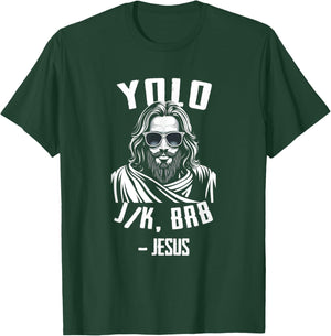 Yolo Jk Brb Funny Easter Day Vintage T-Shirt - T-Shirt | Forest