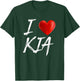 I Love Heart KIA Family Name T Shirt T-Shirt - T-Shirt | Forest