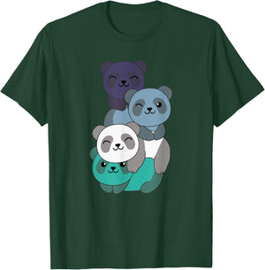 Oriented Aroace Flag Gay Pride Month Lgbtq Panda T-Shirt - T-Shirt | Forest
