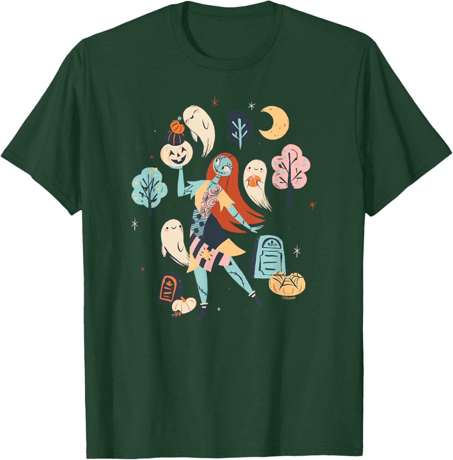 Disney The Nightmare Before Christmas Sally Ghost Halloween T-Shirt - T-Shirt | Forest