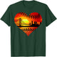 US San Francisco Baseball Patriotic Baseball Vintage Heart T-Shirt - T-Shirt | Forest