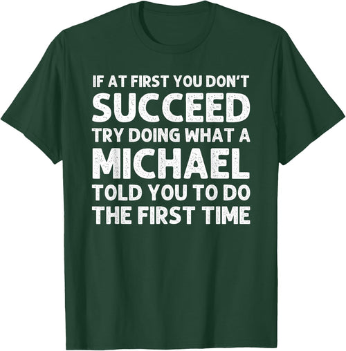 Michael Funny Surname Family Tree Birthday Reunion Idea
