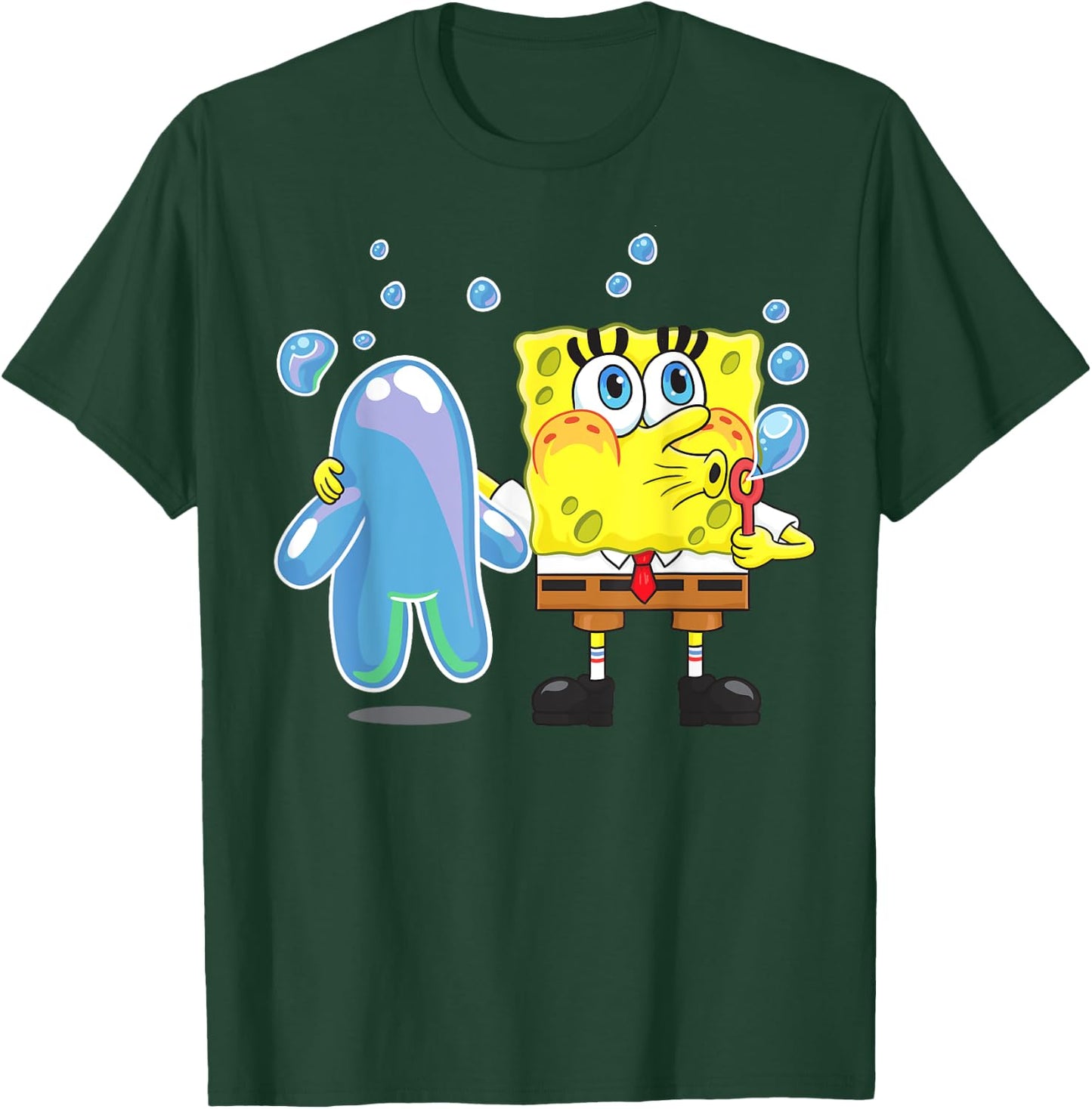 Mademark x SpongeBob SquarePants - SpongeBob Bubble Technique T-Shirt - T-Shirt | Forest