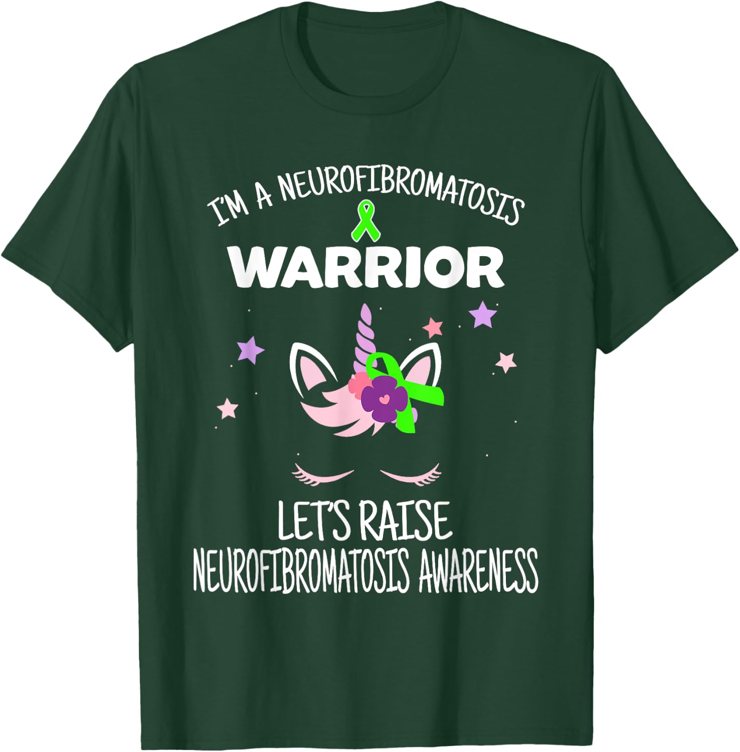 Unicorn Neurofibromatosis Awareness Gift, Neurofibromatosis T-Shirt - T-Shirt | Forest