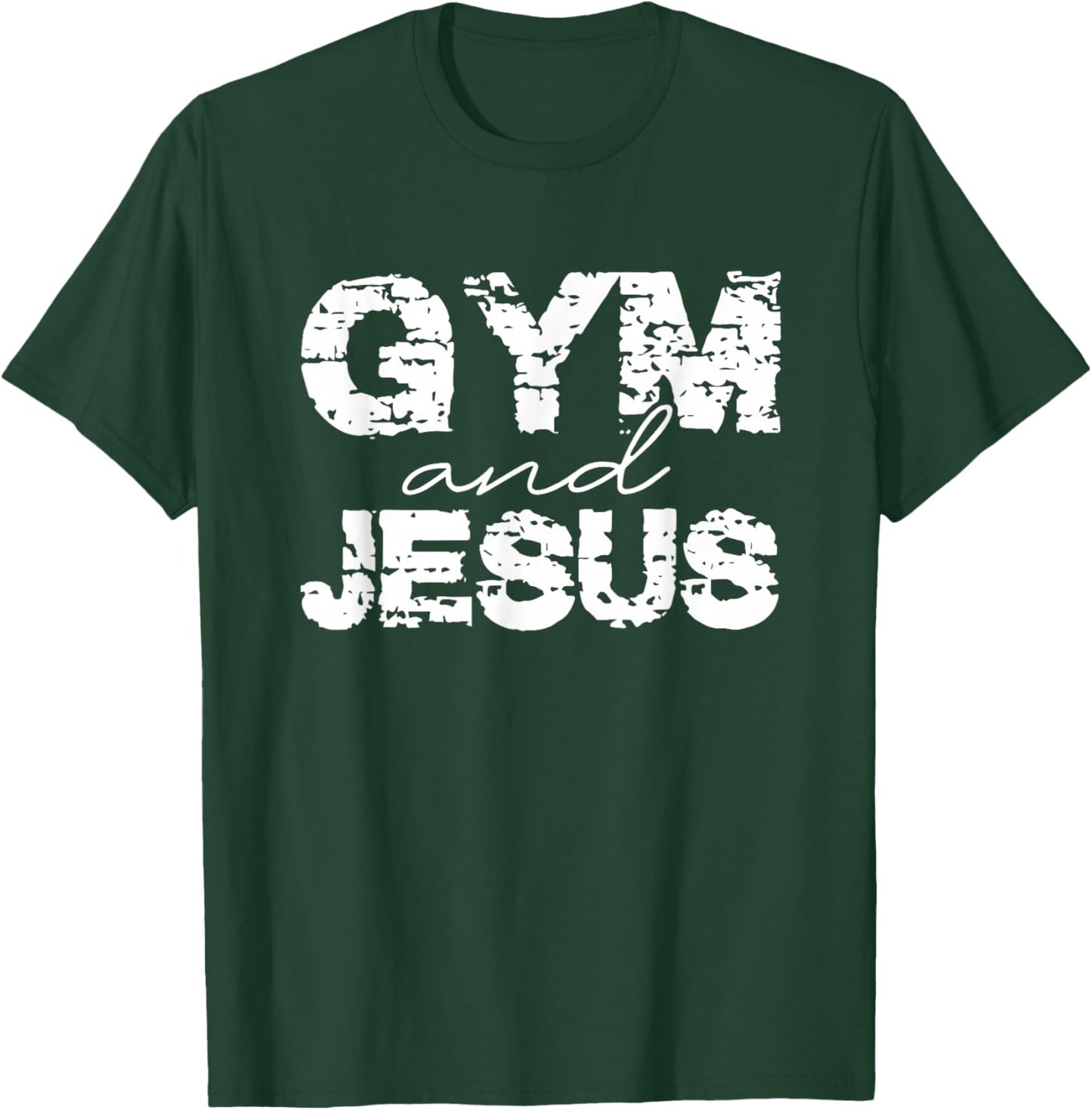 Gym and Jesus T-Shirt - T-Shirt | Forest