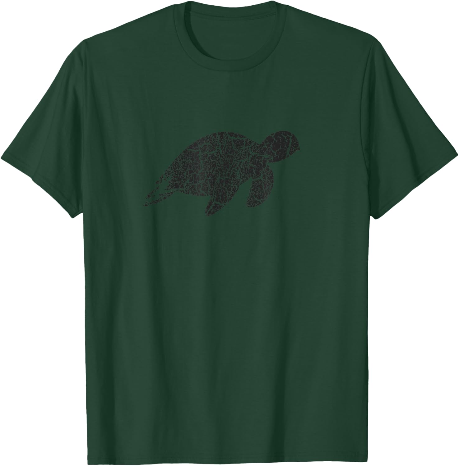 Sea Turtle Distressed Print - Vintage Sea Turtle T-Shirt - T-Shirt | Forest
