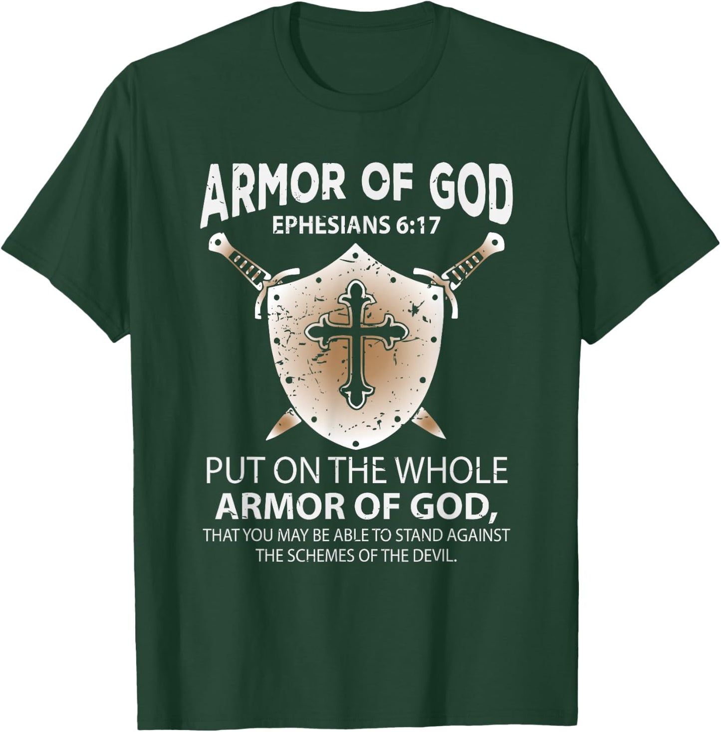 The Full Armor Of God - Ephesians 6:17 T-Shirt - T-Shirt | Forest