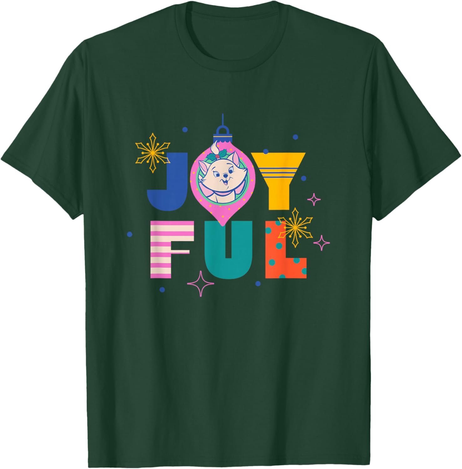 Disney The Aristocats Christmas Joyful Marie Ornament T-Shirt - T-Shirt | Forest