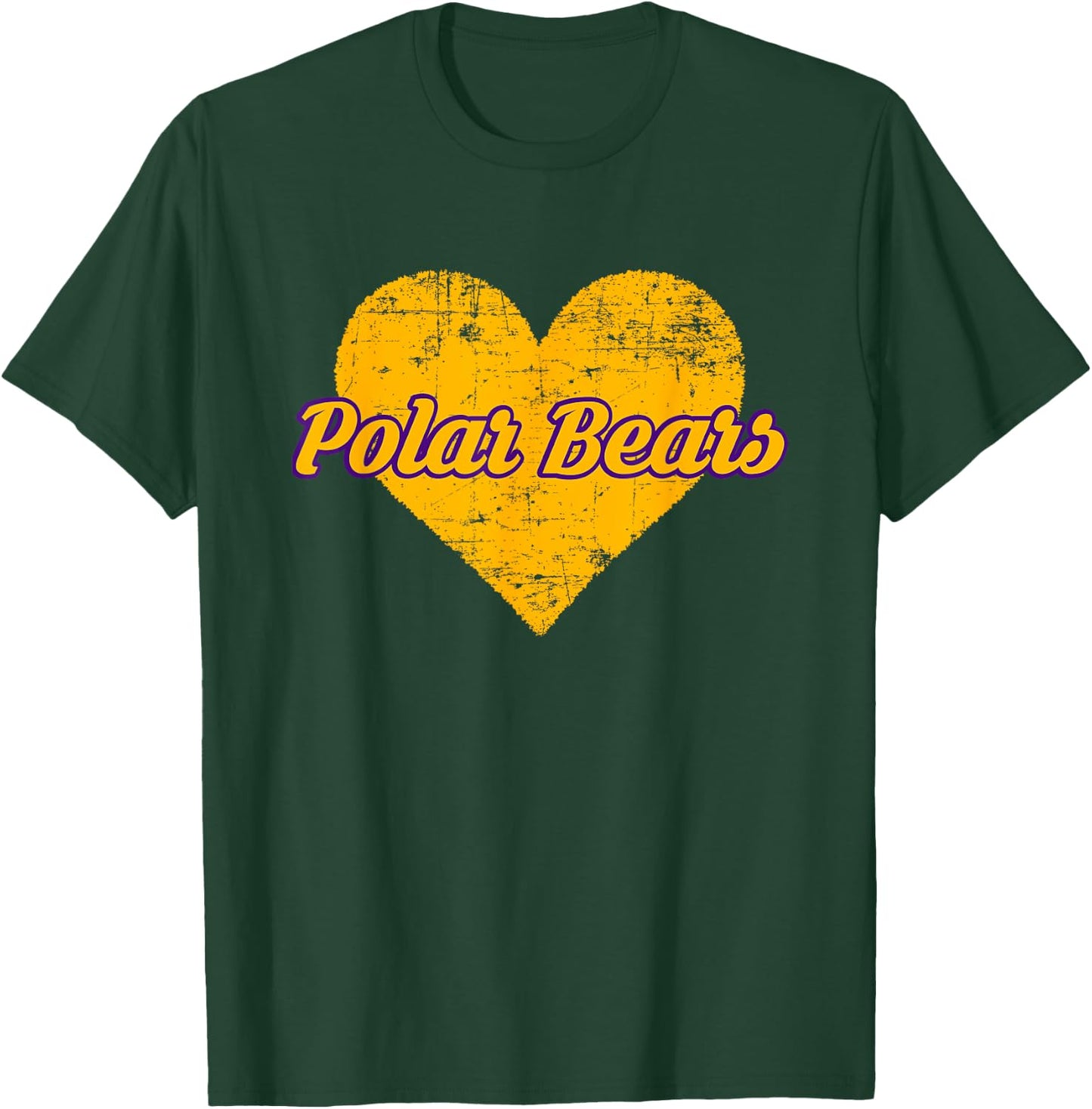 Jackson Polar Bears Over Heart T-Shirt - T-Shirt | Forest