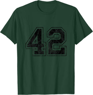 Number 42 on the back T-Shirt - T-Shirt | Forest