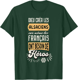 Humour Alsatians French Gift Alsace France , Black, S T-Shirt - T-Shirt | Forest