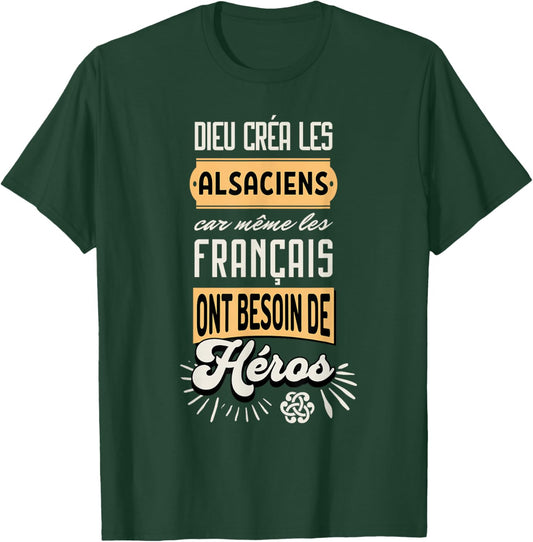 Humour Alsatians French Gift Alsace France , Black, S T-Shirt - T-Shirt | Forest