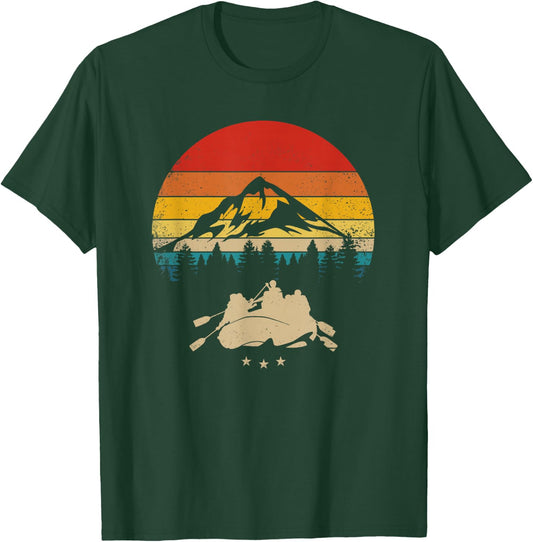 Whitewater Rafting - Vintage Rafter T-Shirt - T-Shirt | Forest