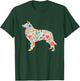 Belgian Sheepdog watercolor flowers design T-Shirt - T-Shirt | Forest