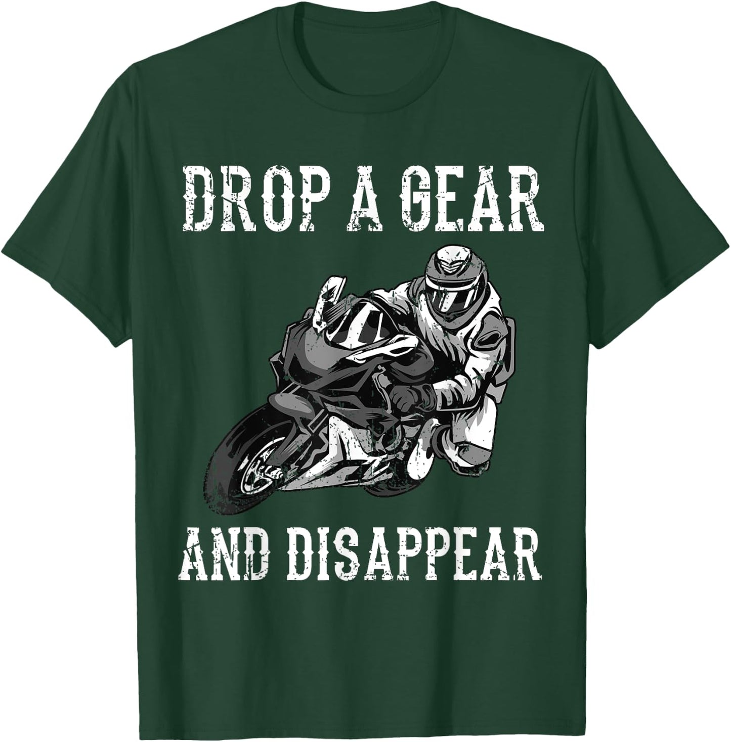 Funny Motorcycle Riders Gift Motorbike Biker Men Women T-Shirt - T-Shirt | Forest